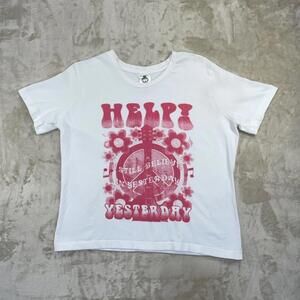 Vintage Radio Days  The Beatles “HELP” “YESTERDAY” Women’s M (18) T-Shirt SLD